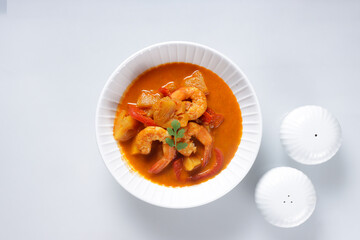 Thai Pineapple Curry with Shrimp