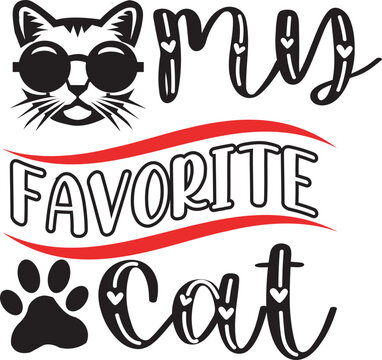 My Favorite Cat Svg