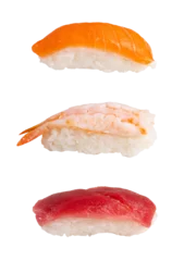 Crédence de cuisine en verre imprimé Bar à sushi Nigiri sushi set