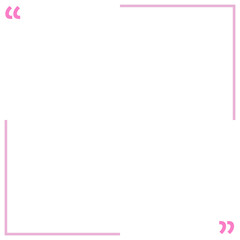 Quote box frame pink square