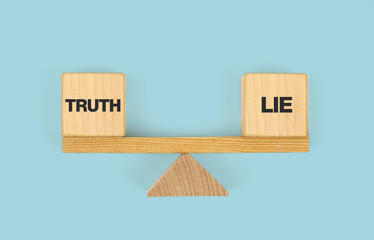 Confrontation between true and false information, news, actions. Choice between deception and...