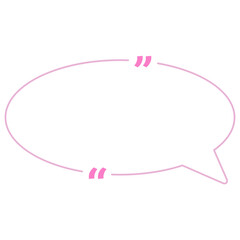 Quote box frame pink ellipse