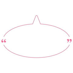Quote box frame pink ellipse