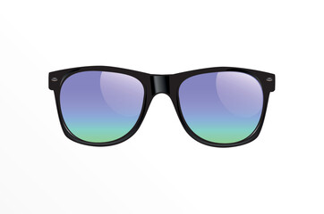 Fototapeta premium Classic Vintage Sunglasses Realistic Isolated Vector Illustration Classic Vintage Sunglasses Realistic Isolated Vector Illustration