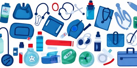 Fototapeta premium set of medical icons