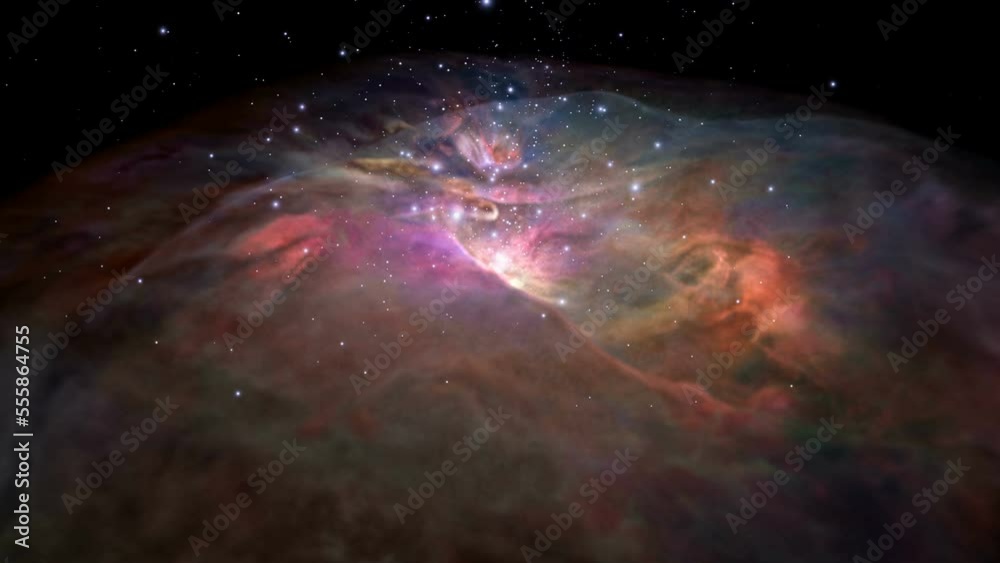 Canvas Prints flight through orion nebula. elements of this image furnished by nasa.