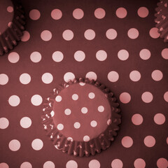 Abstract celebration concept background with colourful polka dots