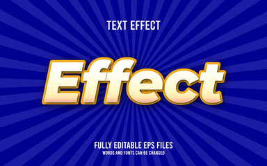 Text effect editable eps vector