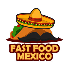 fast food mexico design illustration vector