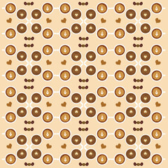 Coffee seamless pattern