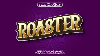 VINTAGE COFFEE ROASTER EDITABLE TEXT EFFECT