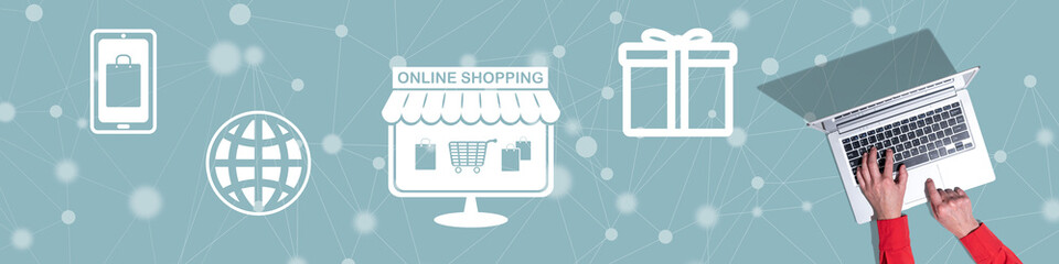 Concept of online shopping