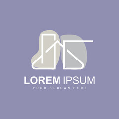 House Logo, Building Furniture Design, Construction Vector, Property Brand Icon, Real Estate, Housing