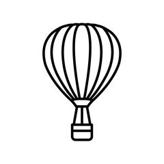 Obraz premium air balloon icon vector design template in white background