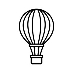 air balloon icon vector design template in white background