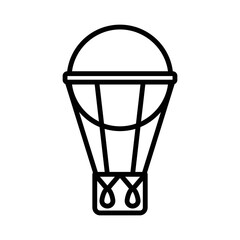 Fototapeta na wymiar air balloon icon vector design template in white background