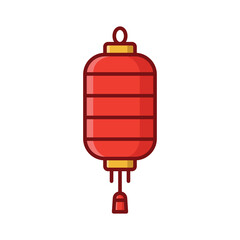 chinese lantern icon vector design template in white background