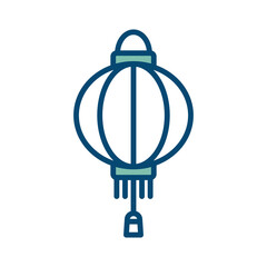 chinese lantern icon vector design template in white background