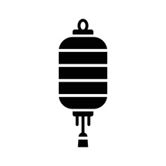 chinese lantern icon vector design template in white background