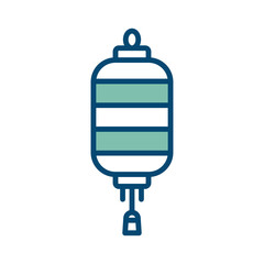 chinese lantern icon vector design template in white background