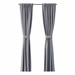 curtain isolated on white background, 3D illustration, cg render