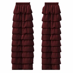 curtain isolated on white background, 3D illustration, cg render