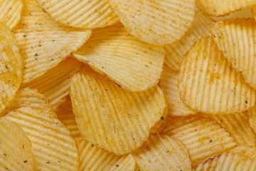 Lots of potato chips, texture