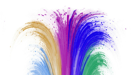 abstract splash colorful watercolor hand drawn illustration background. PNG transparent available 