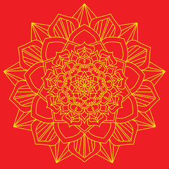 spiritual symbol motif on white