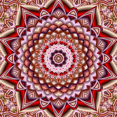 3d effect - abstract polygonal  geometric fractal pattern 