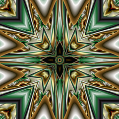 3d effect - abstract symmetric color gradient pattern 