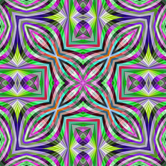 3d effect - abstract kaleidoscopic geometric color gradient pattern