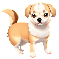 犬の高解像度画像イラスト(AI generated image)