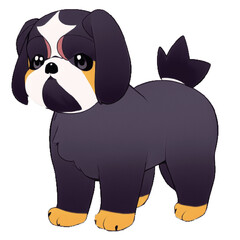 Naklejka premium 犬の高解像度画像イラスト(AI generated image)