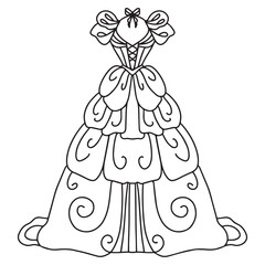 illustration of a dress