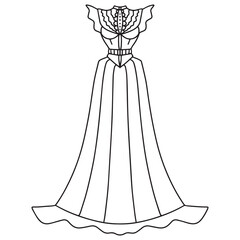 illustration of a dress