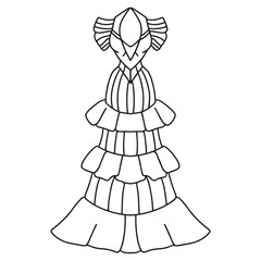 Fototapeta premium illustration of a dress
