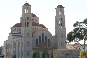 Fototapeta na wymiar Curch view, Agioi Anargyroi church, Paphos