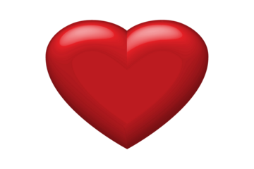 Valentine's Day symbol illustration, heart shape 3d effect. great for valentine's day design