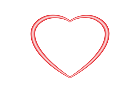 Valentine's Day symbol illustration, heart shape 3d effect. great for valentine's day design