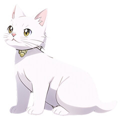 Obraz premium 猫の高解像度画像イラスト(AI generated image)