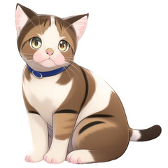 Obraz premium 猫の高解像度画像イラスト(AI generated image)