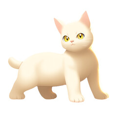 Obraz premium 猫の高解像度画像イラスト(AI generated image)