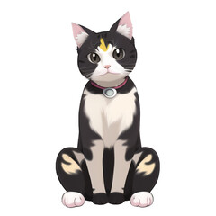 Obraz premium 猫の高解像度画像イラスト(AI generated image)