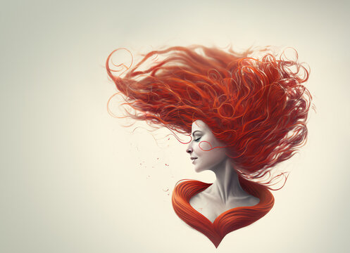 The feeling of love concept, Generative AI illustration
