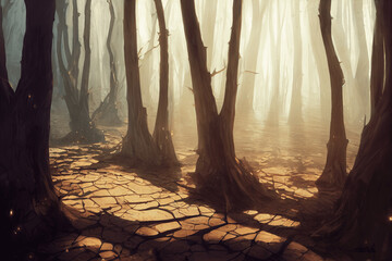 Obraz premium 自然系背景の高解像度画像イラスト(AI generated image)