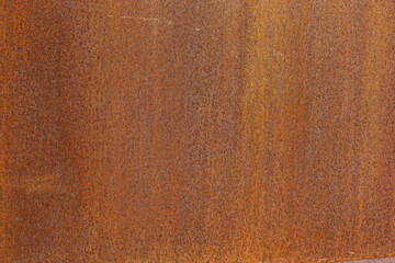 Panoramic grunge rusted metal texture, rust and oxidized metal background. Old metal iron panel