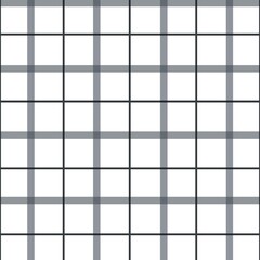 Window pane plaid seamless pattern black and white can be used in decorative designs. fashion clothes Bedding sets, curtains, tablecloths, notebooks, gift wrapping paper