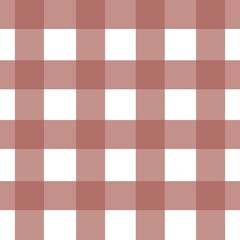 Gingham seamless pattern, brown, white, can be used in decorative designs. fashion clothes Bedding, curtains, tablecloths, cushions