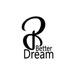 Fototapeta premium letter Logo Better Dream